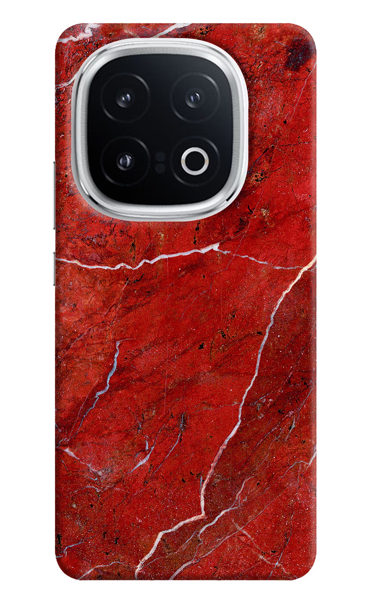 Red Marble Design iQOO 13 5G Hard Case Back Cover by Casekaro