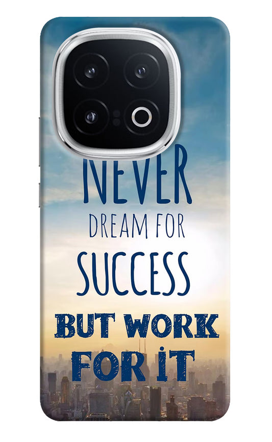 Never Dream For Success But Work For It iQOO 13 5G Hard Case Back Cover by Casekaro