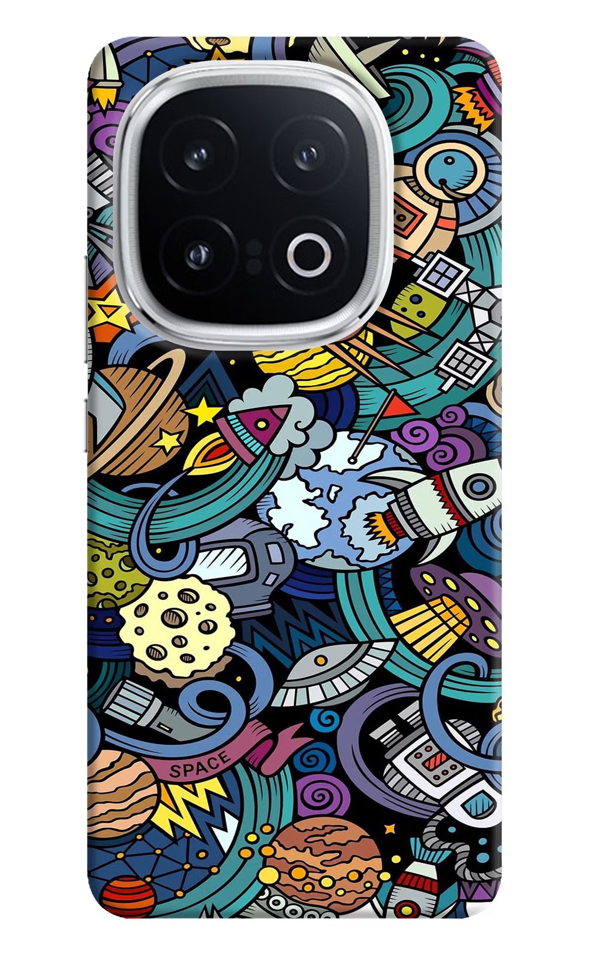 Space Abstract iQOO 13 5G Hard Case Back Cover by Casekaro