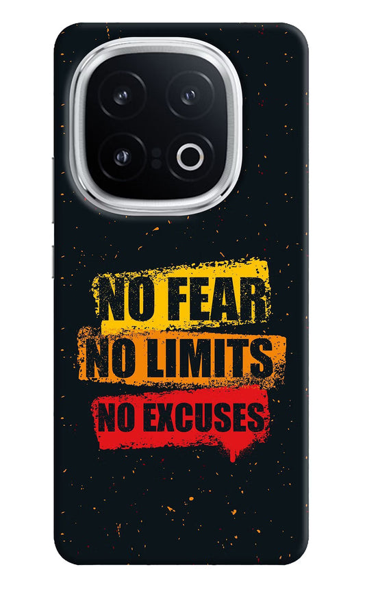 No Fear No Limits No Excuse iQOO 13 5G Hard Case Back Cover by Casekaro