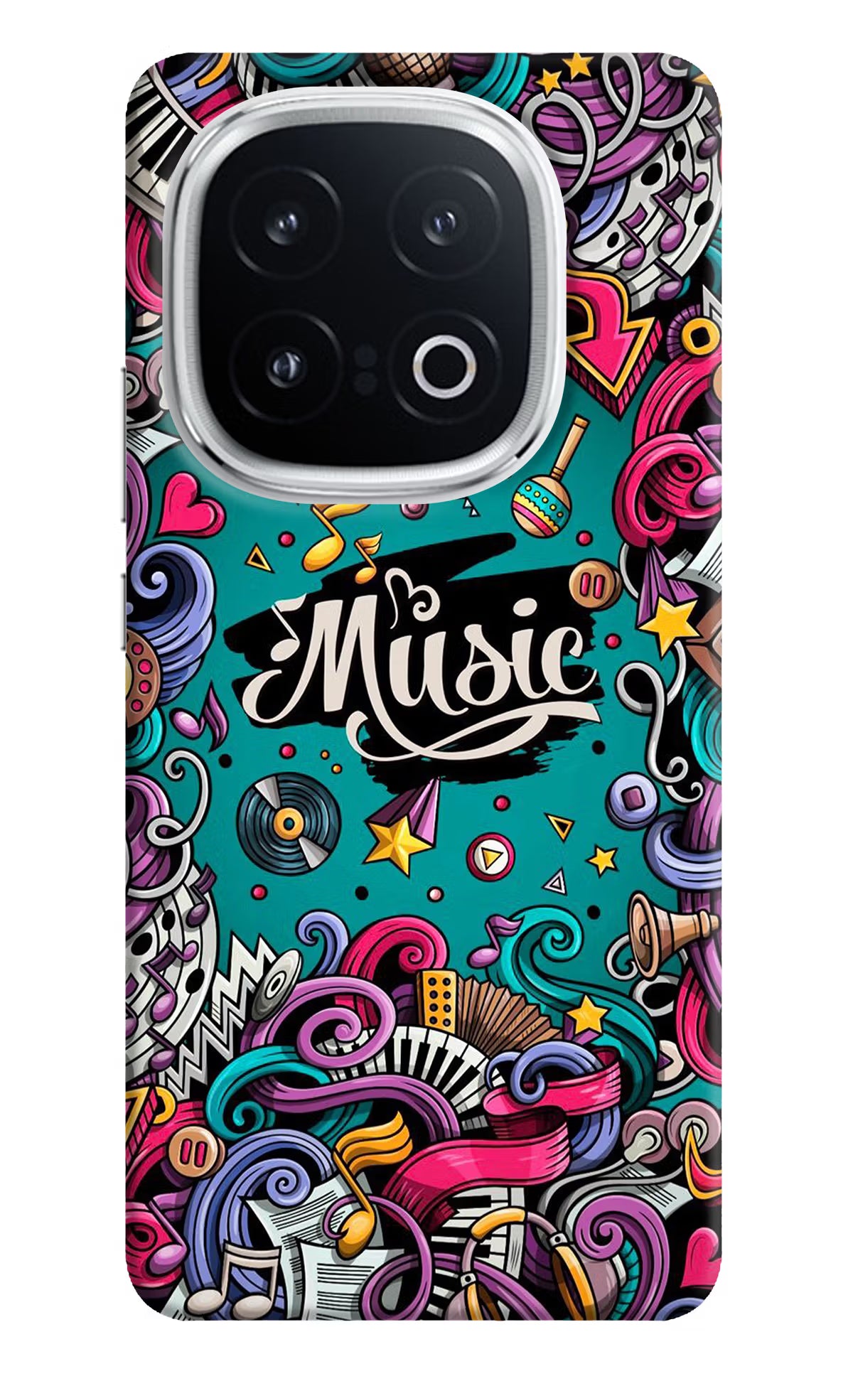 Music Graffiti iQOO 13 5G Hard Case Back Cover by Casekaro