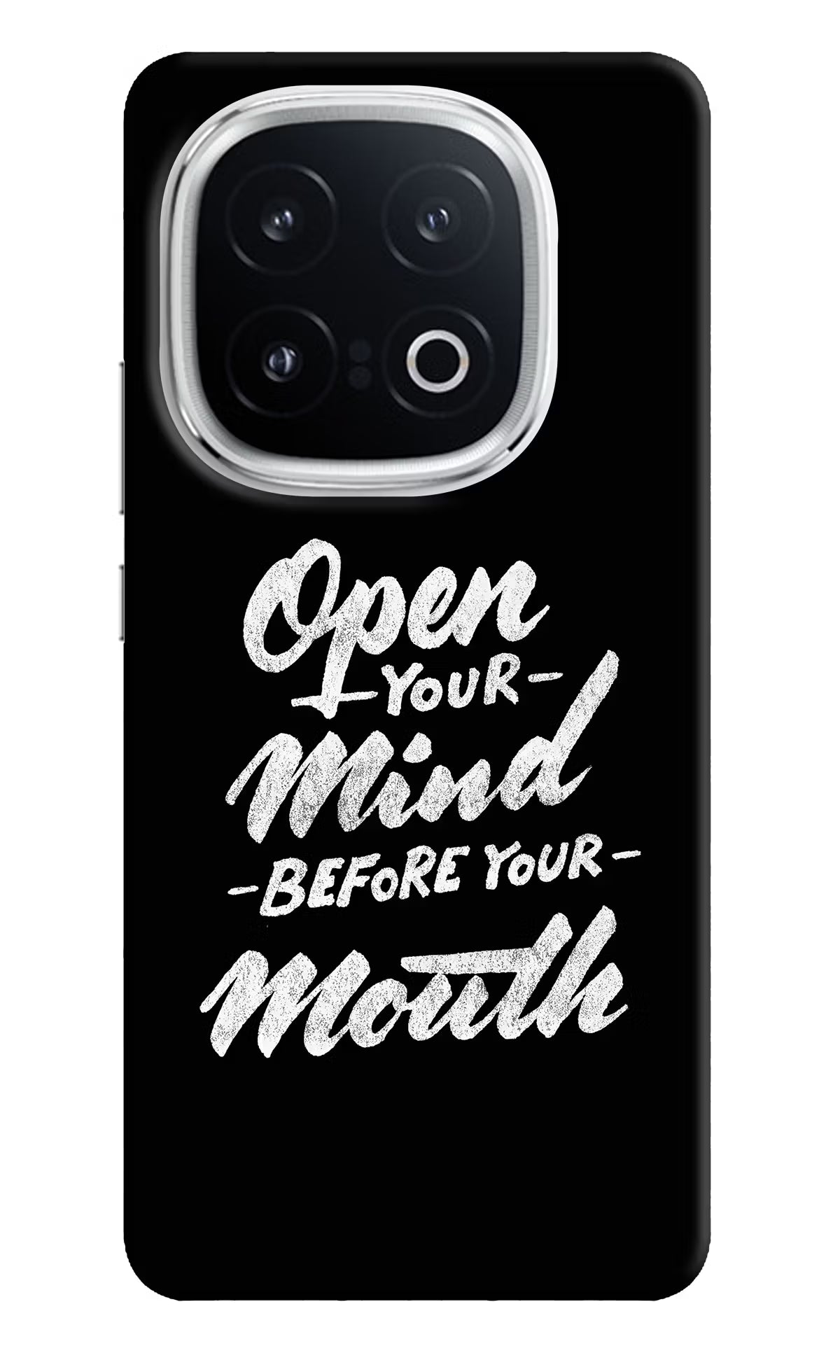Open Your Mind Before Your Mouth iQOO 13 5G Hard Case Back Cover by Casekaro