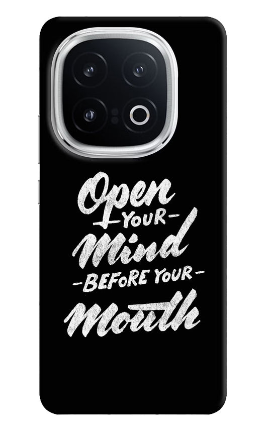 Open Your Mind Before Your Mouth iQOO 13 5G Hard Case Back Cover by Casekaro