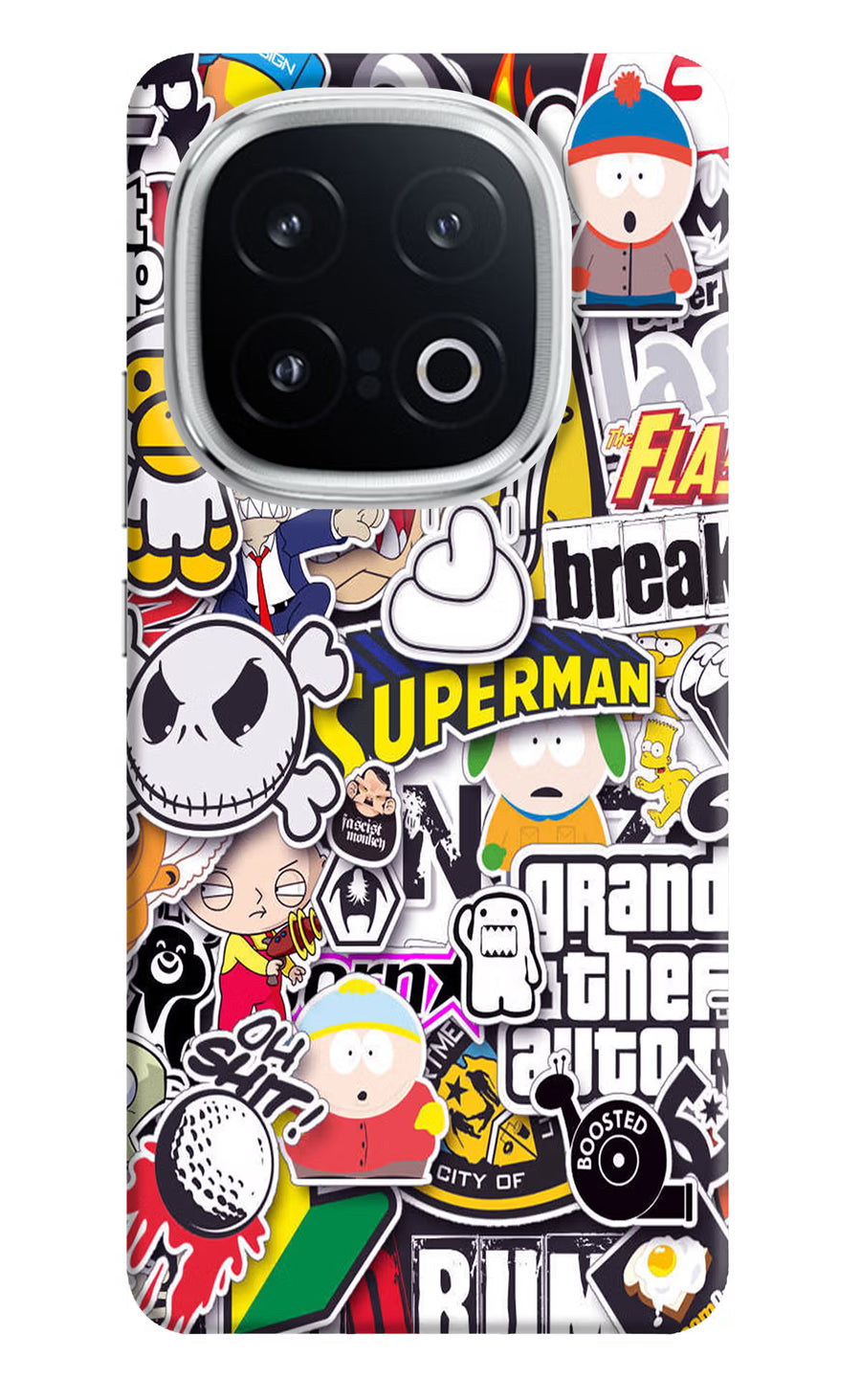 Sticker Bomb iQOO 13 5G Back Cover, Hard case