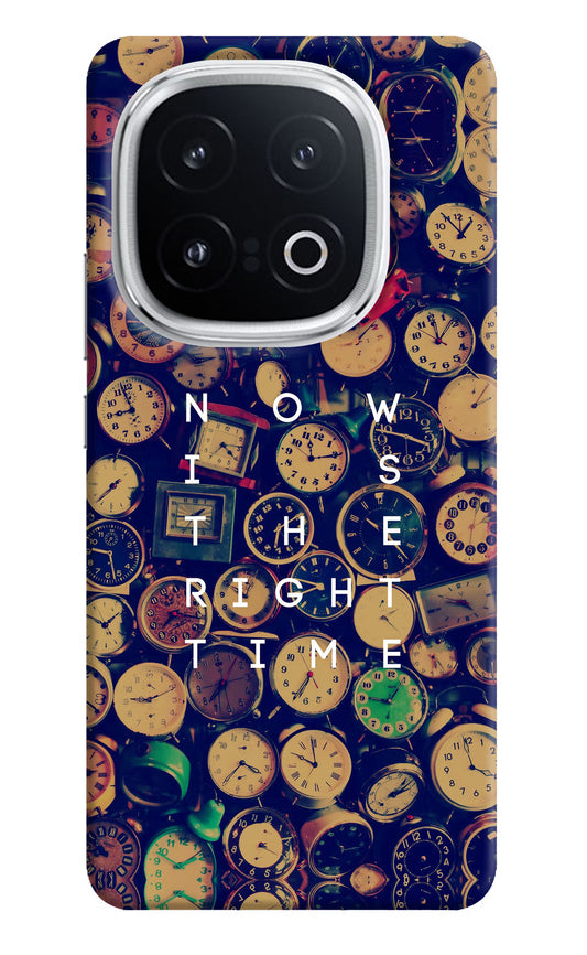 Now is the Right Time Quote iQOO 13 5G Hard Case Back Cover by Casekaro