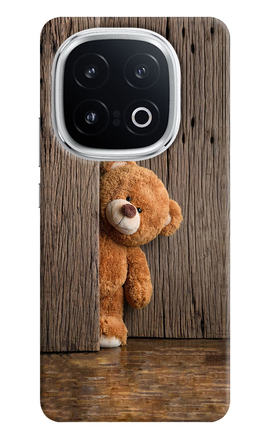 Teddy Wooden iQOO 13 5G Back Cover, Hard case