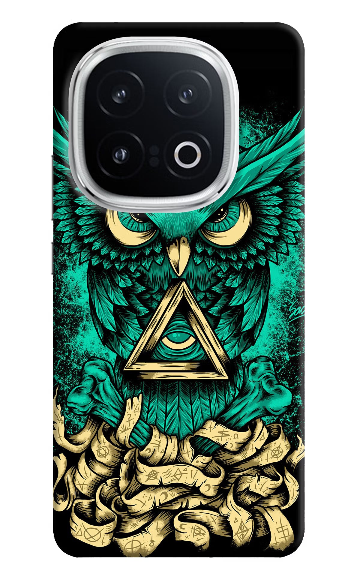 Green Owl iQOO 13 5G Hard Case Back Cover by Casekaro
