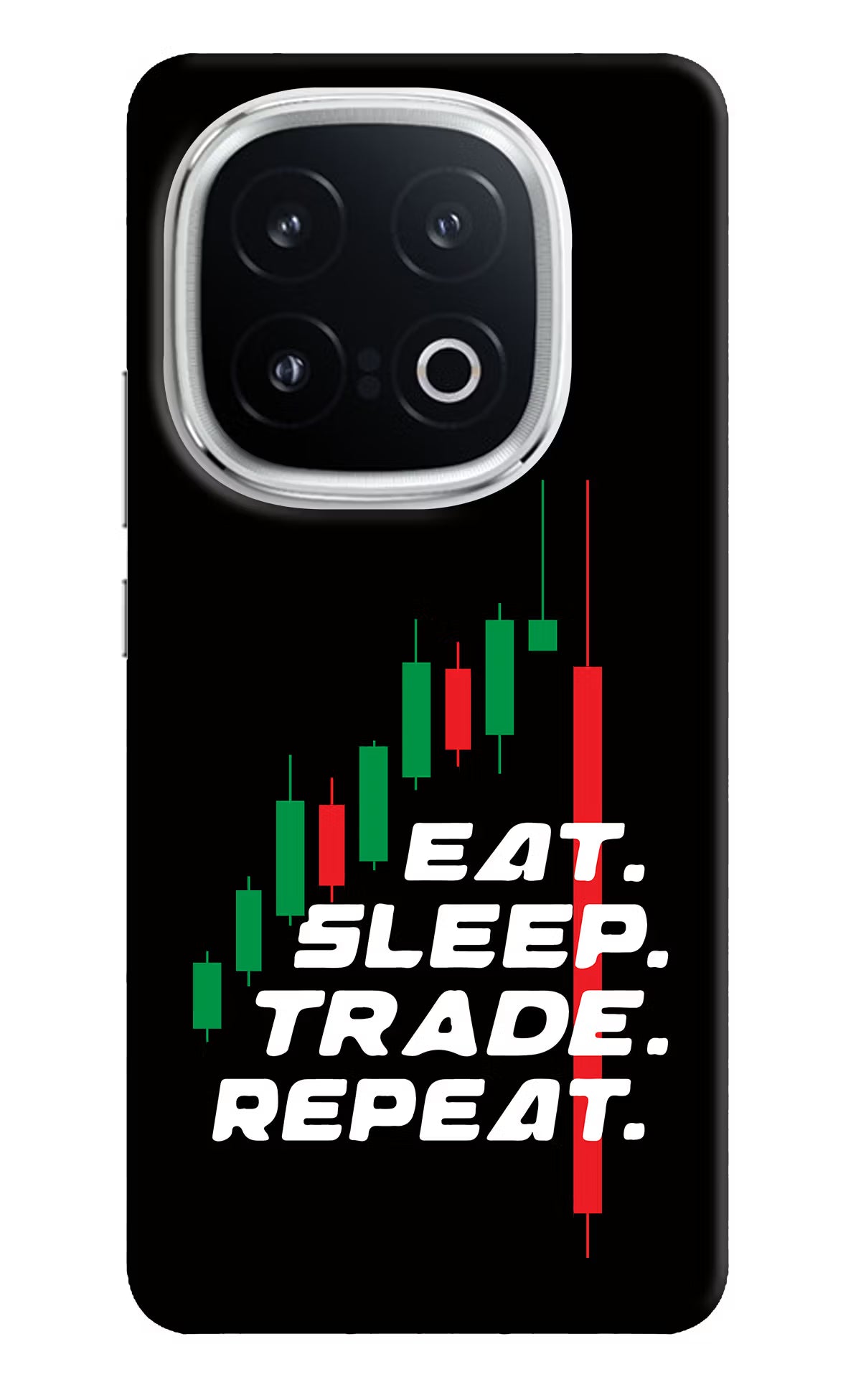 Eat Sleep Trade Repeat iQOO 13 5G Hard Case Back Cover by Casekaro