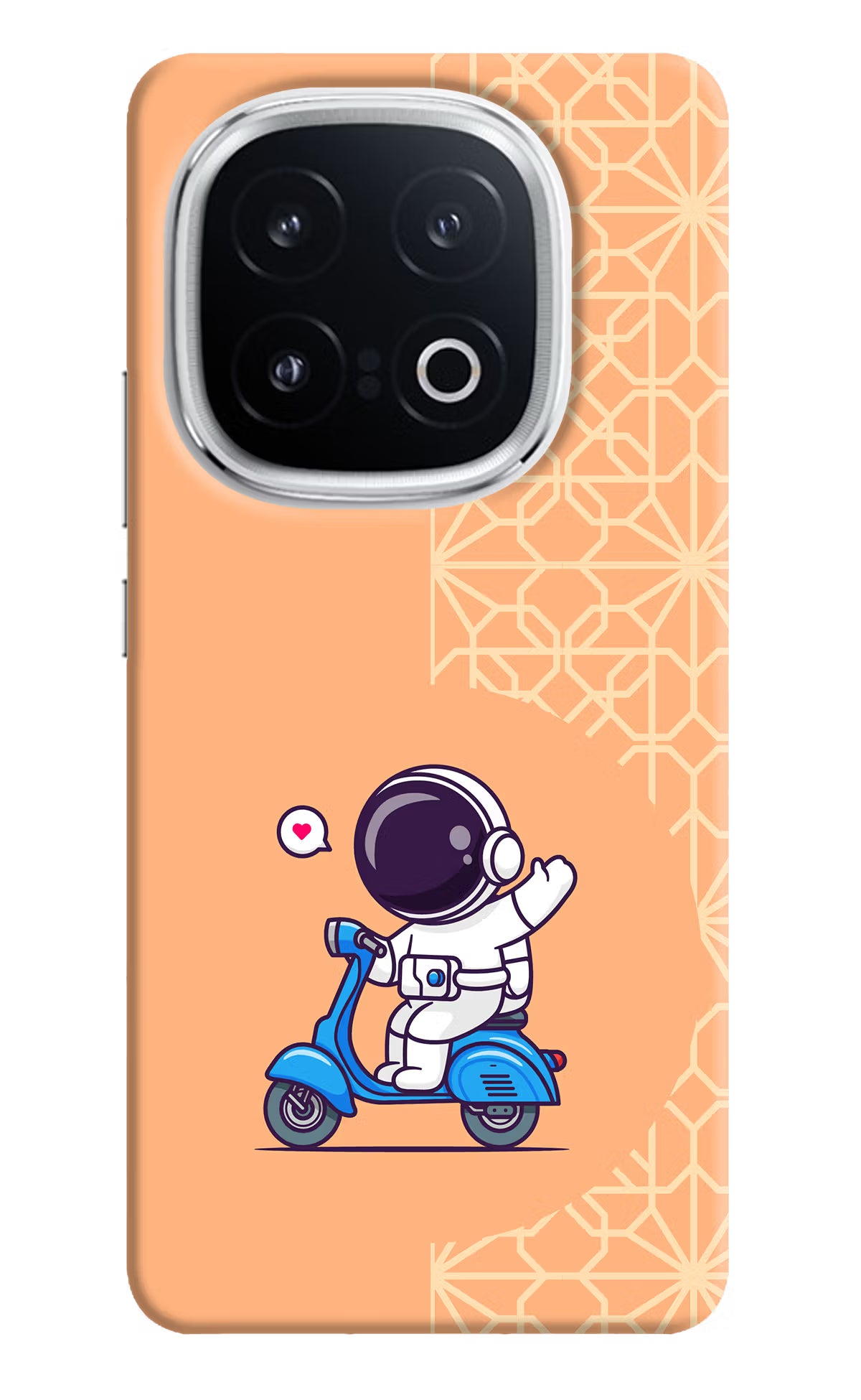 Cute Astronaut Riding iQOO 13 5G Hard Case Back Cover by Casekaro