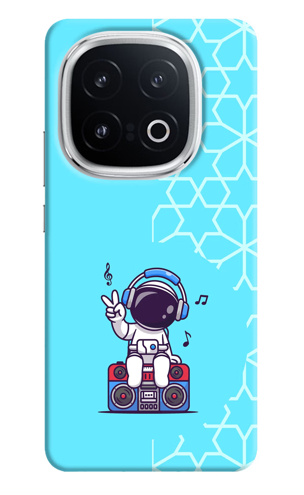 Cute Astronaut Chilling iQOO 13 5G Hard Case Back Cover by Casekaro