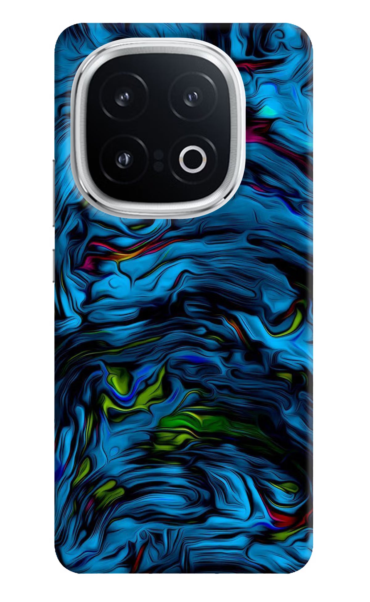 Dark Blue Abstract iQOO 13 5G Hard Case Back Cover by Casekaro