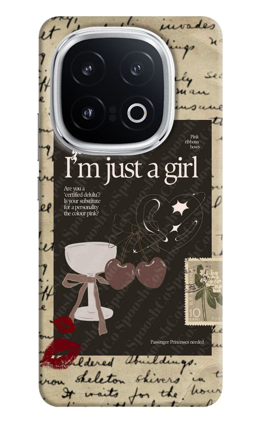 I am just a girl iQOO 13 5G Hard Case Back Cover by Casekaro