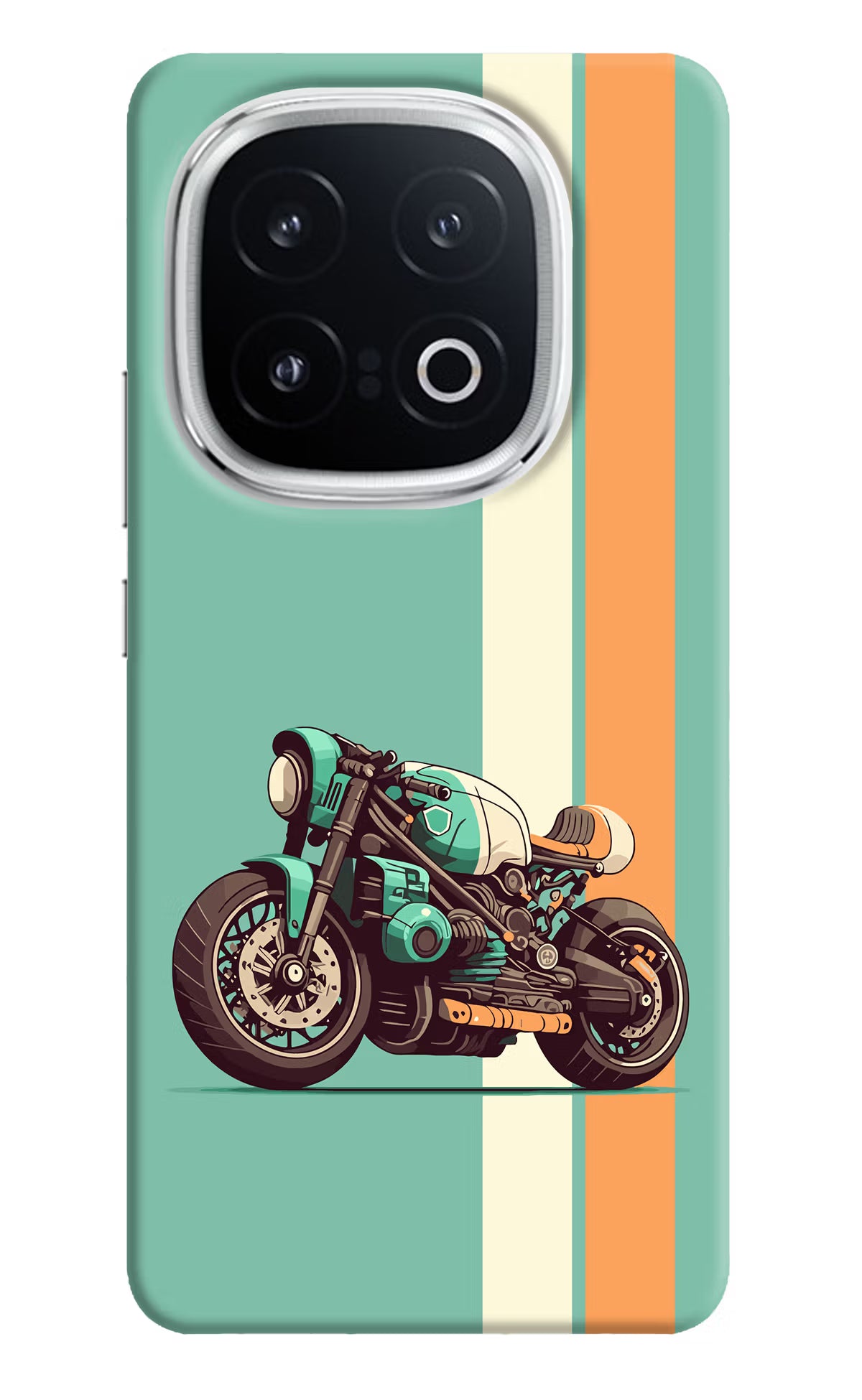 Striped Moto Drift iQOO 13 5G Hard Case Back Cover by Casekaro