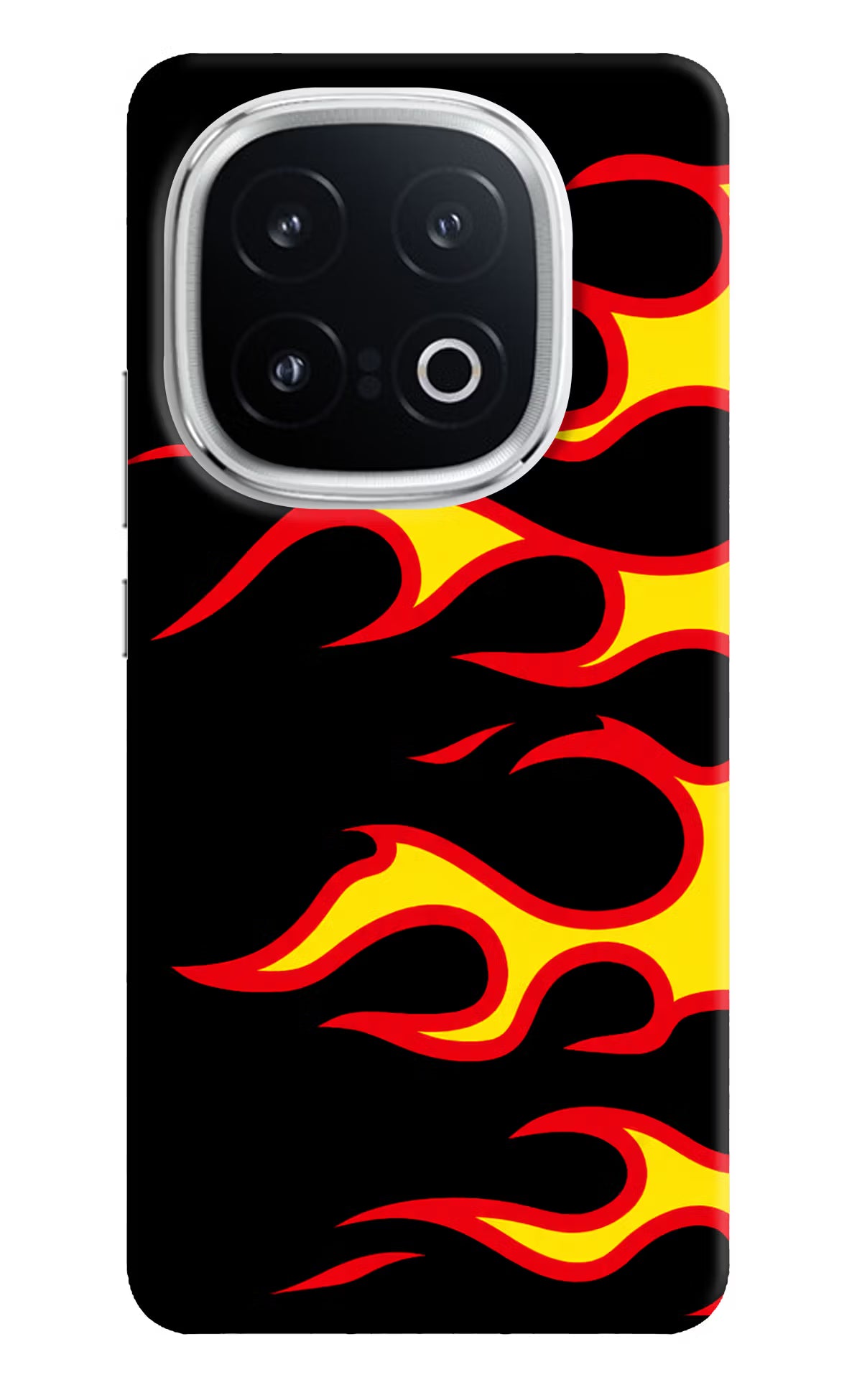 Side Sweep Flames iQOO 13 5G Hard Case Back Cover by Casekaro