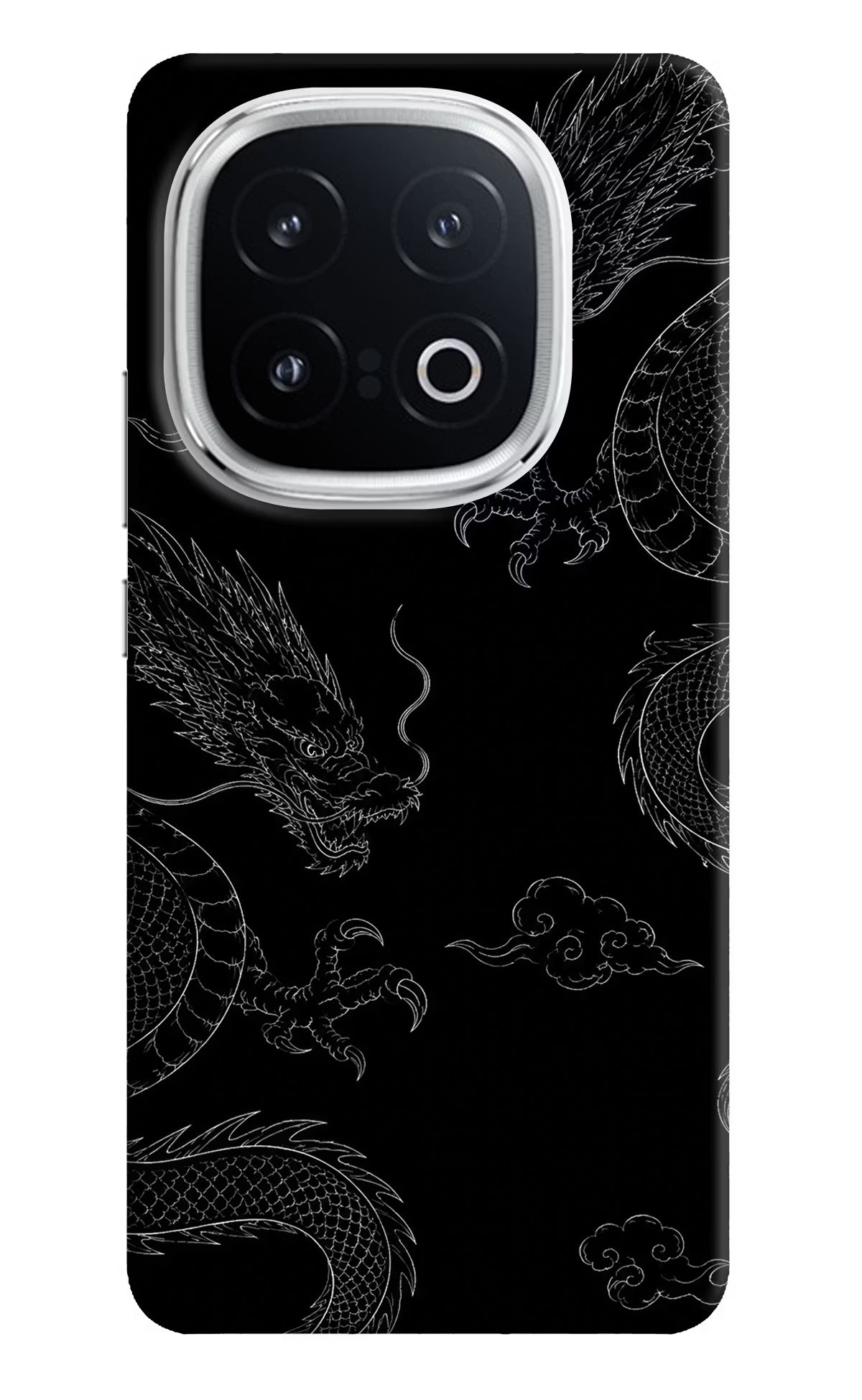 Twin Dragons iQOO 13 5G Hard Case Back Cover by Casekaro