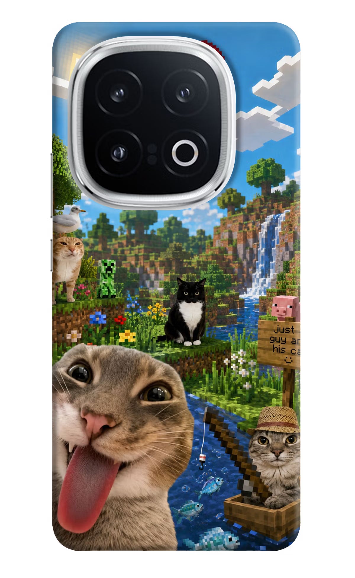 Minecraft Cat Chaos iQOO 13 5G Back Cover