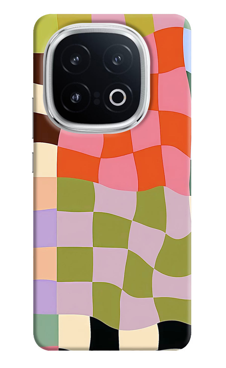 Wavy Grid iQOO 13 5G Back Cover, Hard case