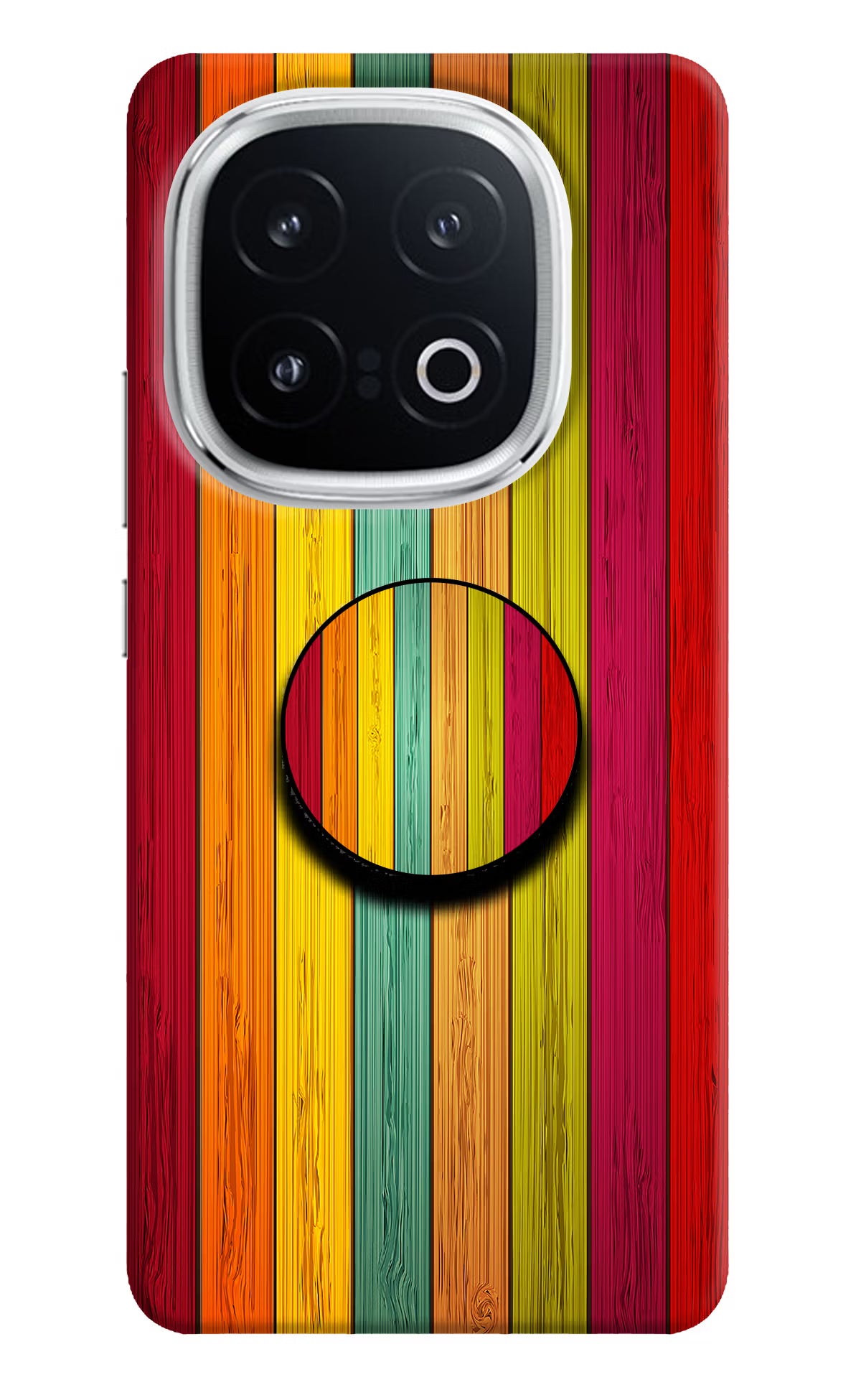 Multicolor Wooden iQOO 13 5G Pop Case by Casekaro
