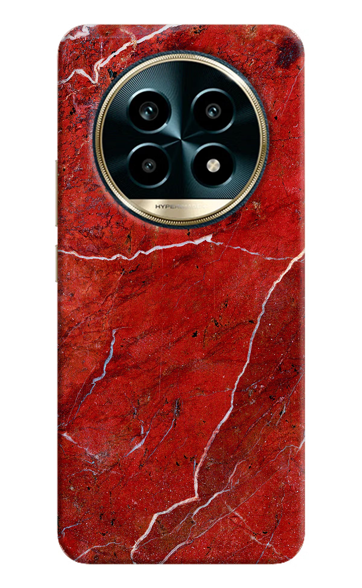 Red Marble Design Realme 13 Pro 5G Hard Case Back Cover by Casekaro
