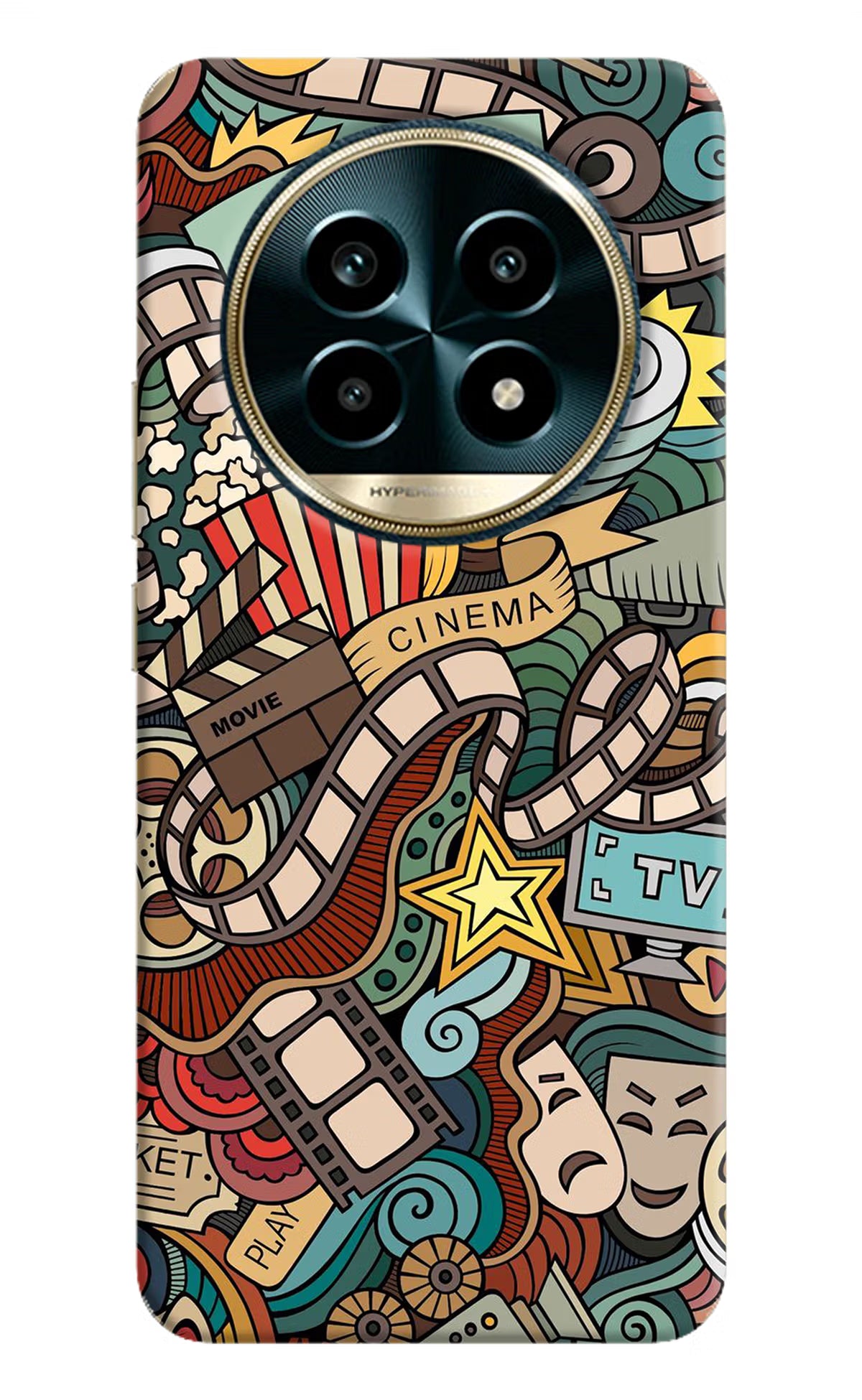 Cinema Abstract Realme 13 Pro 5G Hard Case Back Cover by Casekaro