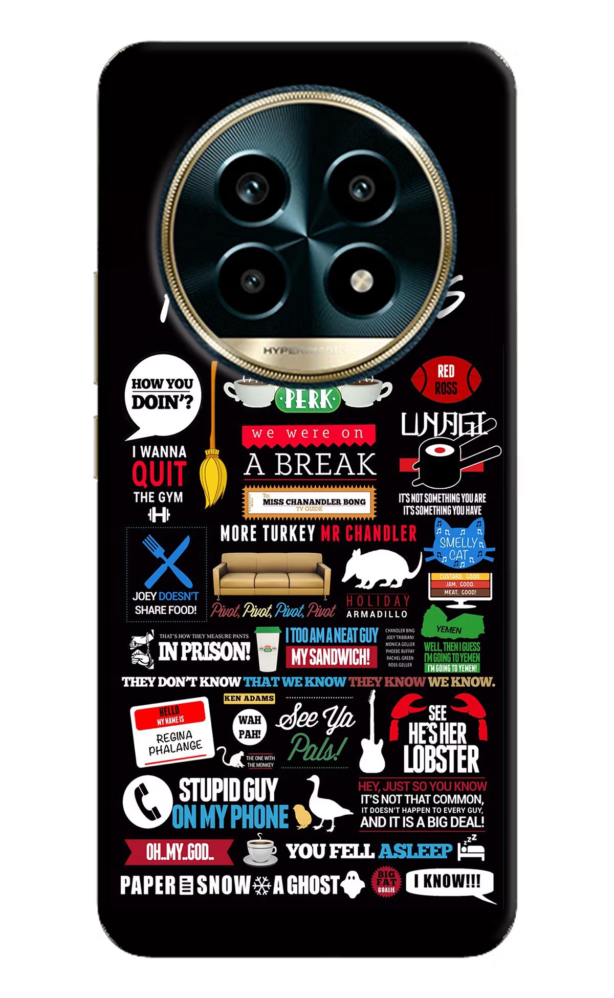 FRIENDS Realme 13 Pro 5G Hard Case Back Cover by Casekaro