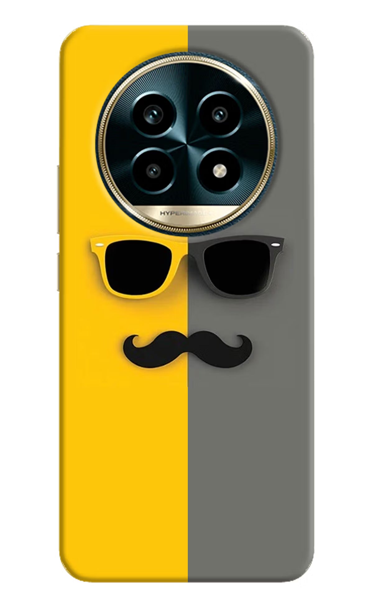 Sunglasses with Mustache Realme 13 Pro 5G Hard Case Back Cover by Casekaro