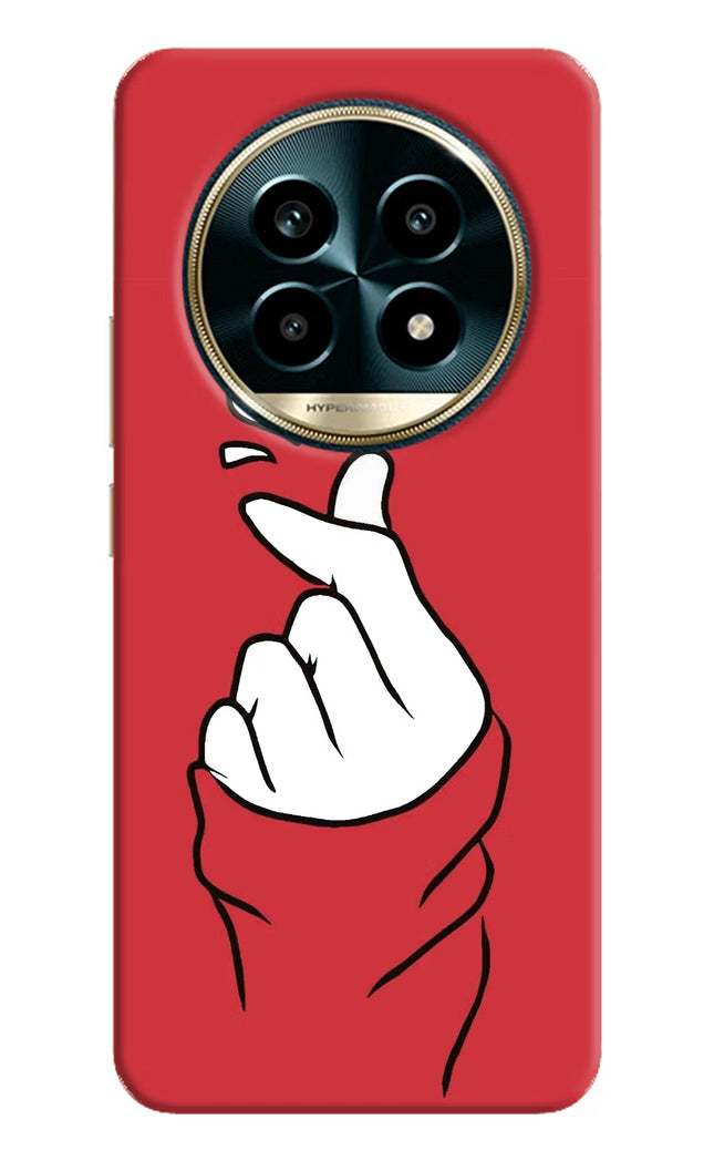 Korean Love Sign Realme 13 Pro 5G Hard Case Back Cover by Casekaro