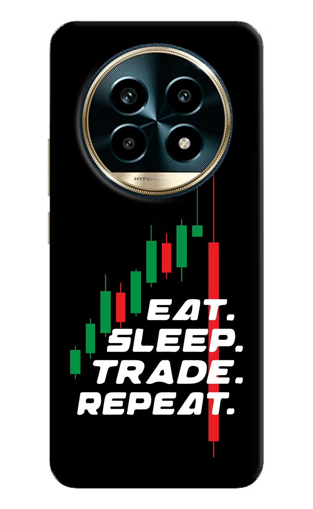 Eat Sleep Trade Repeat Realme 13 Pro 5G Hard Case Back Cover by Casekaro