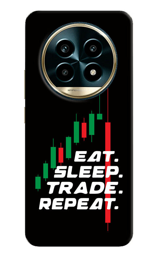 Eat Sleep Trade Repeat Realme 13 Pro 5G Hard Case Back Cover by Casekaro