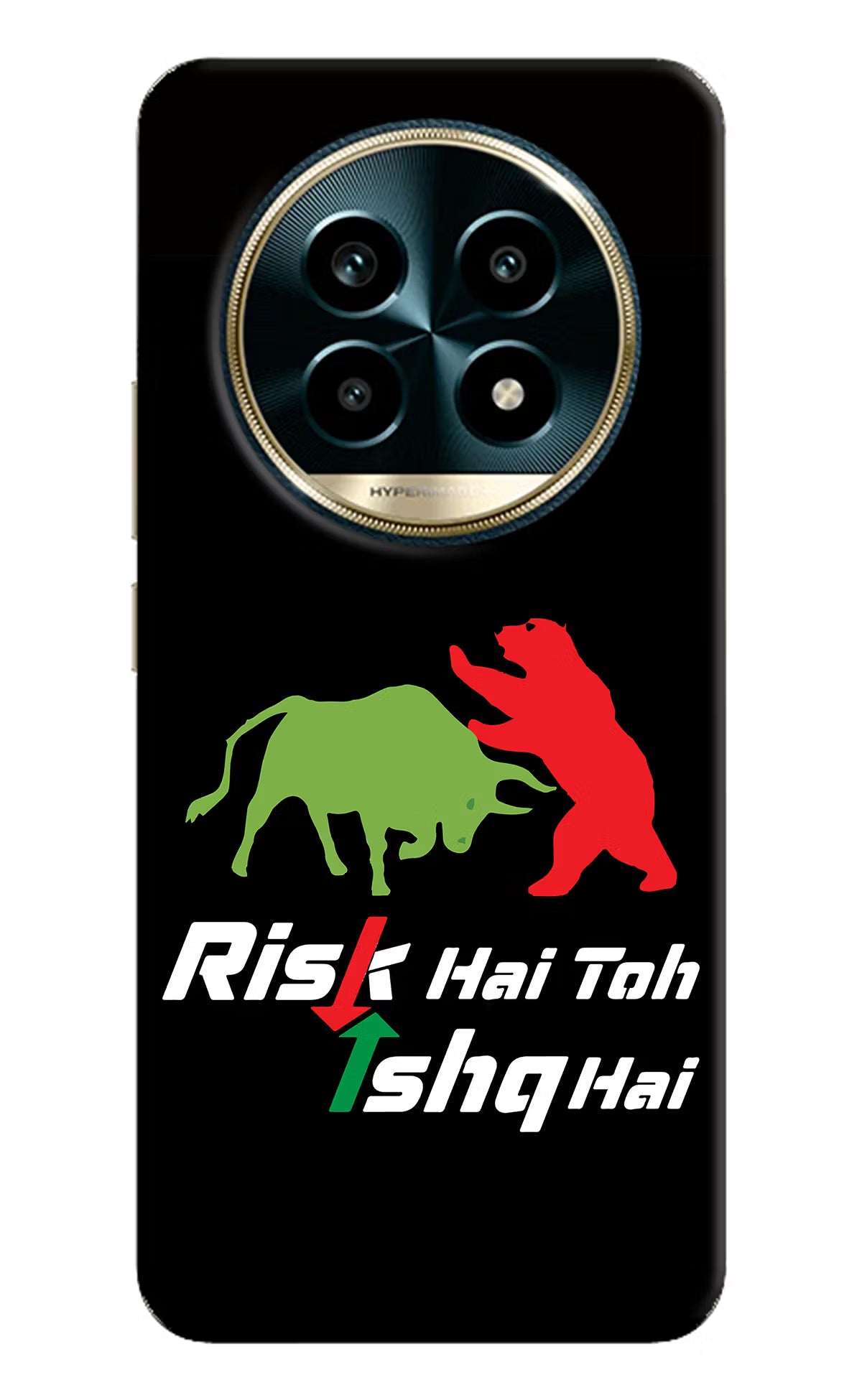 Risk Hai Toh Ishq Hai Realme 13 Pro 5G Hard Case Back Cover by Casekaro