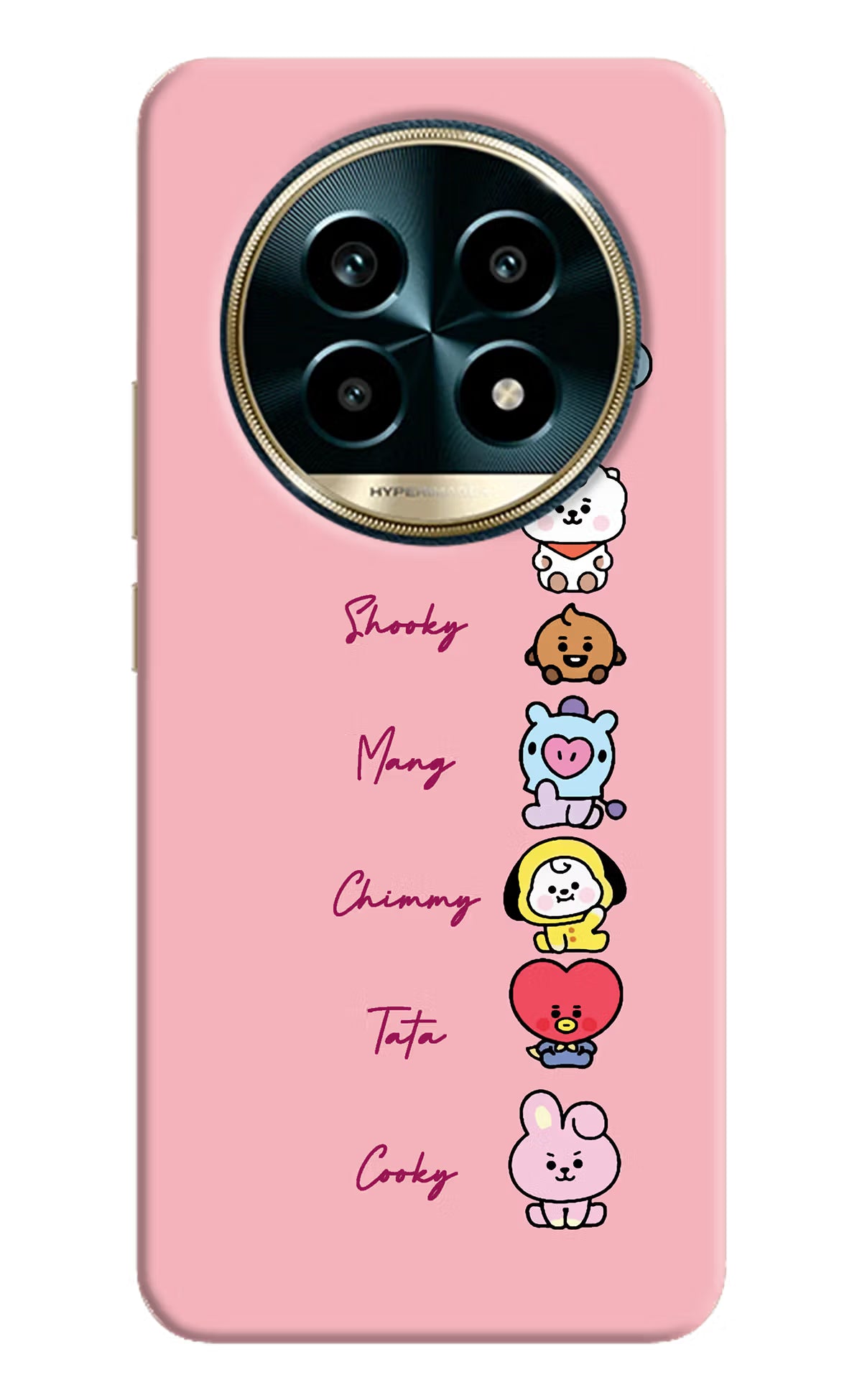 BTS names Realme 13 Pro 5G Hard Case Back Cover by Casekaro