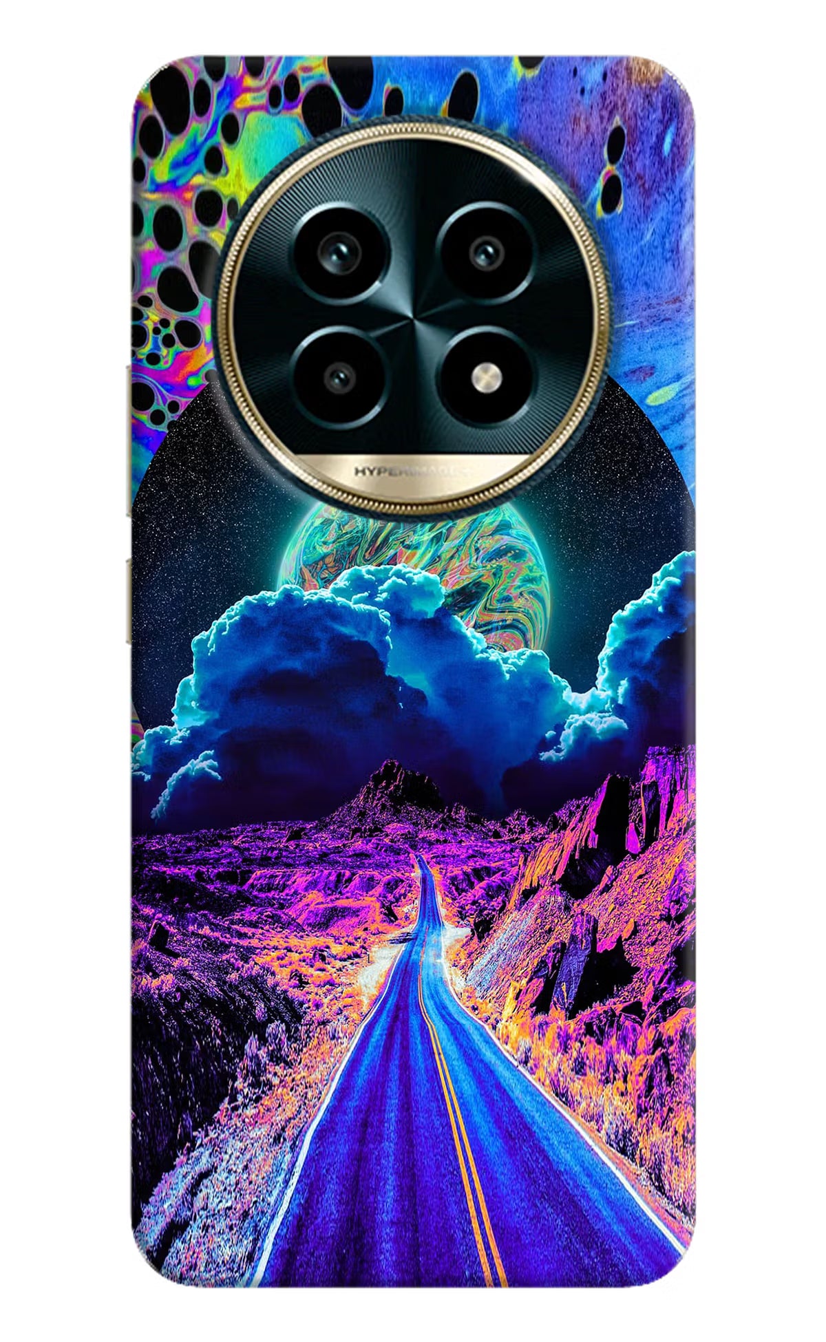 Psychedelic Painting Realme 13 Pro 5G Hard Case Back Cover by Casekaro