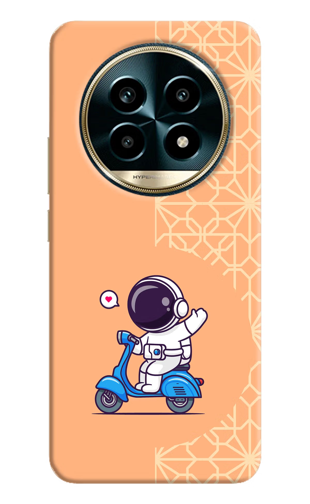 Cute Astronaut Riding Realme 13 Pro 5G Hard Case Back Cover by Casekaro