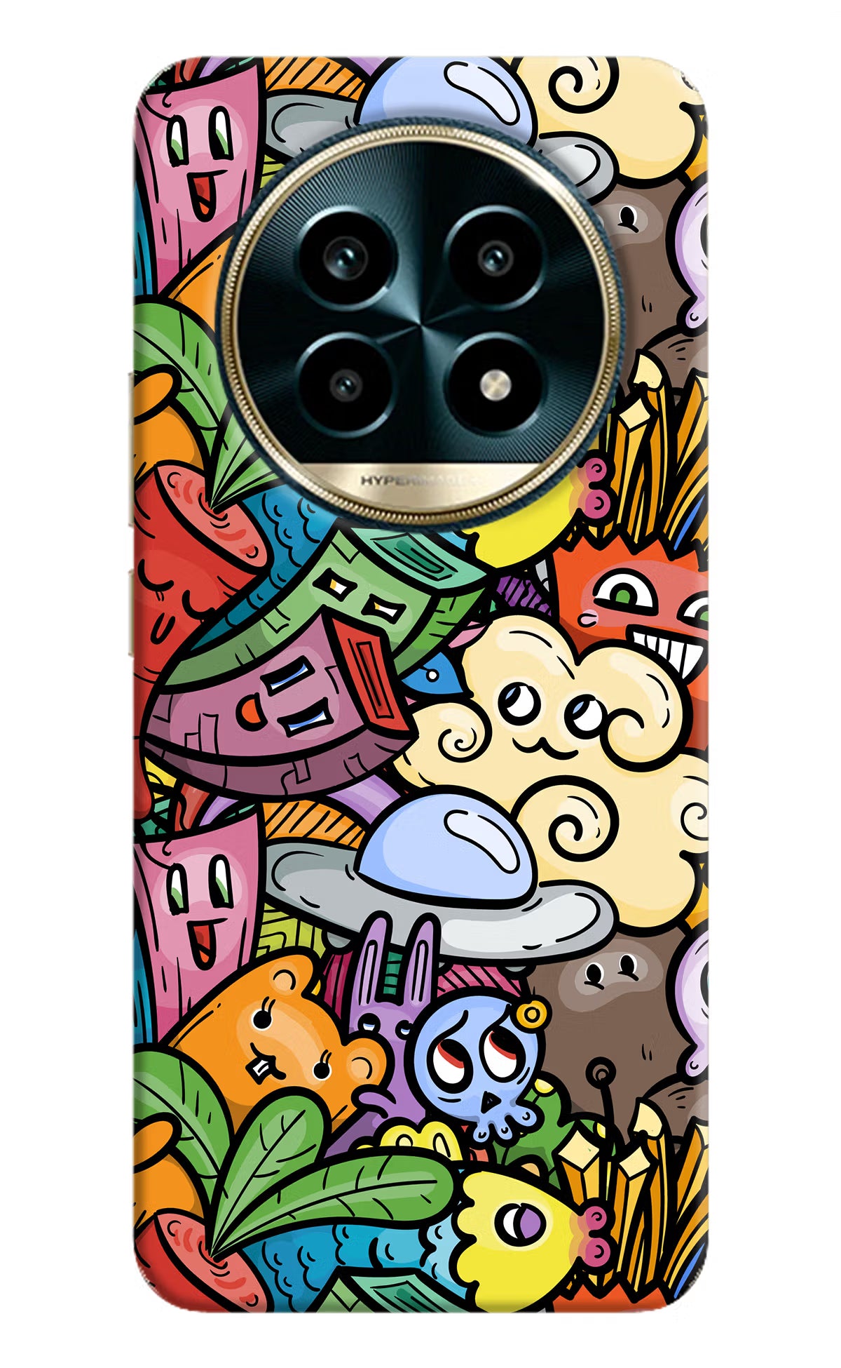 Veggie Doodle Realme 13 Pro 5G Hard Case Back Cover by Casekaro