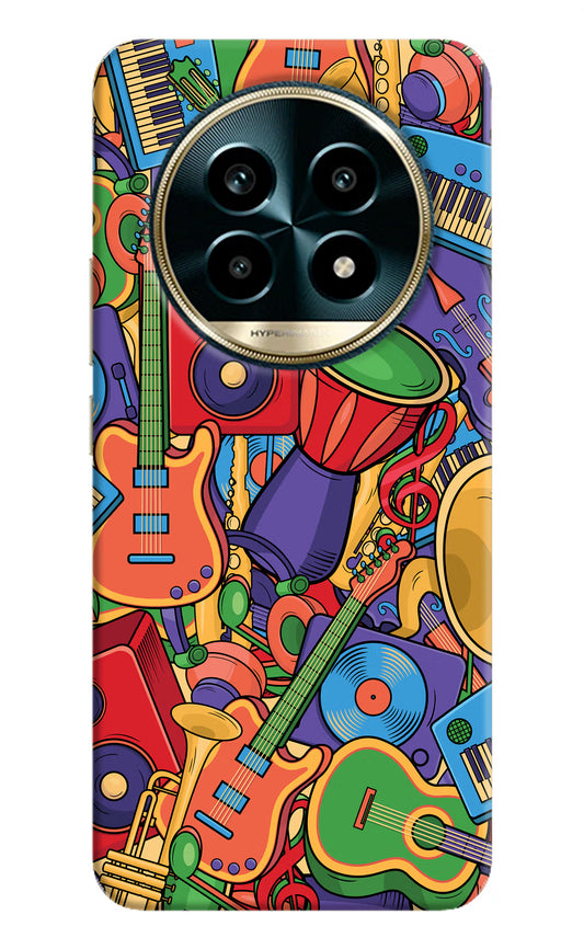 Music Instrument Doodle Realme 13 Pro 5G Hard Case Back Cover by Casekaro