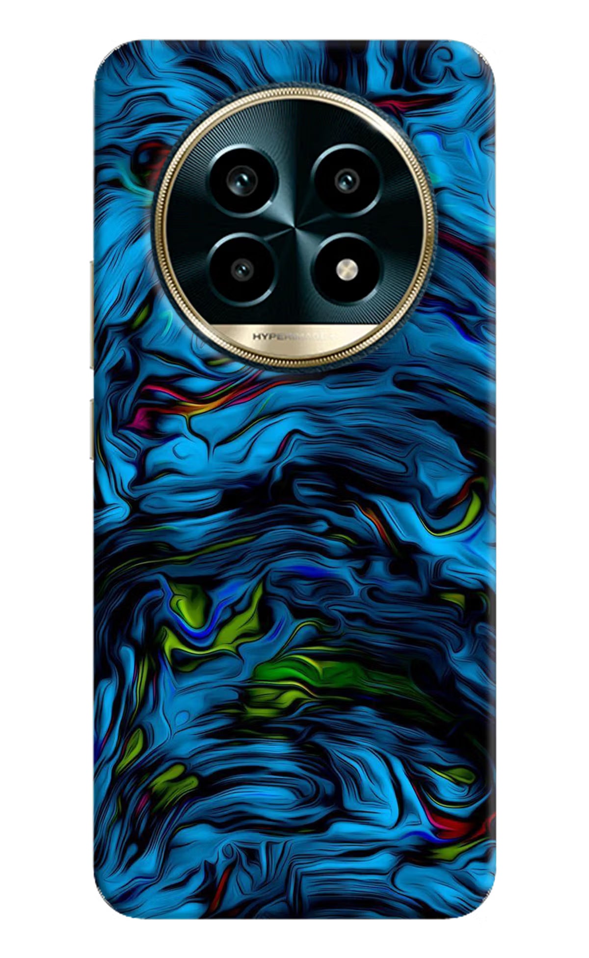 Dark Blue Abstract Realme 13 Pro 5G Hard Case Back Cover by Casekaro