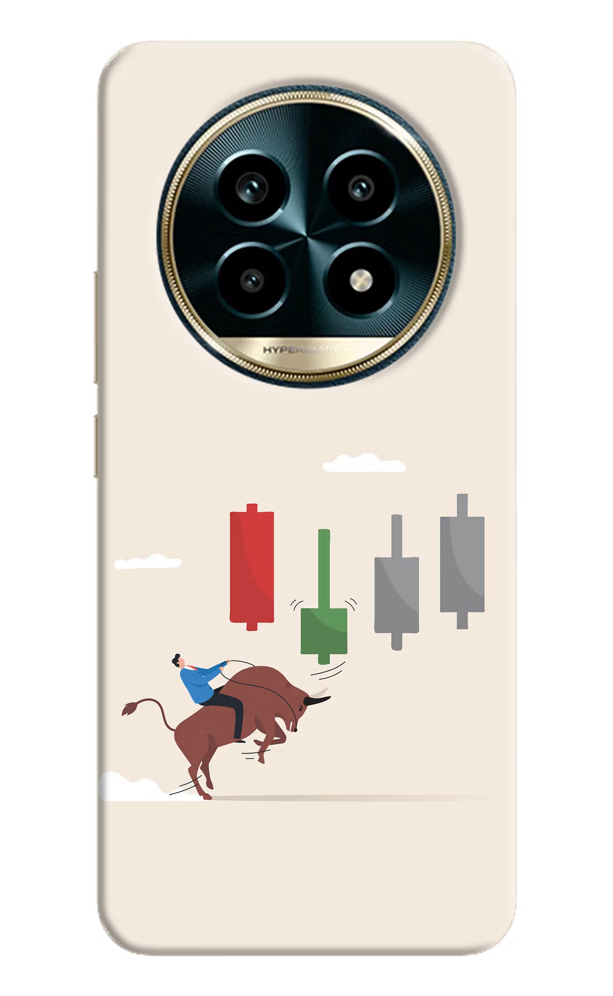 Bull Trading Momentum Realme 13 Pro 5G Hard Case Back Cover by Casekaro