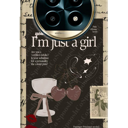 I am just a girl Realme 13 Pro 5G Hard Case Back Cover by Casekaro