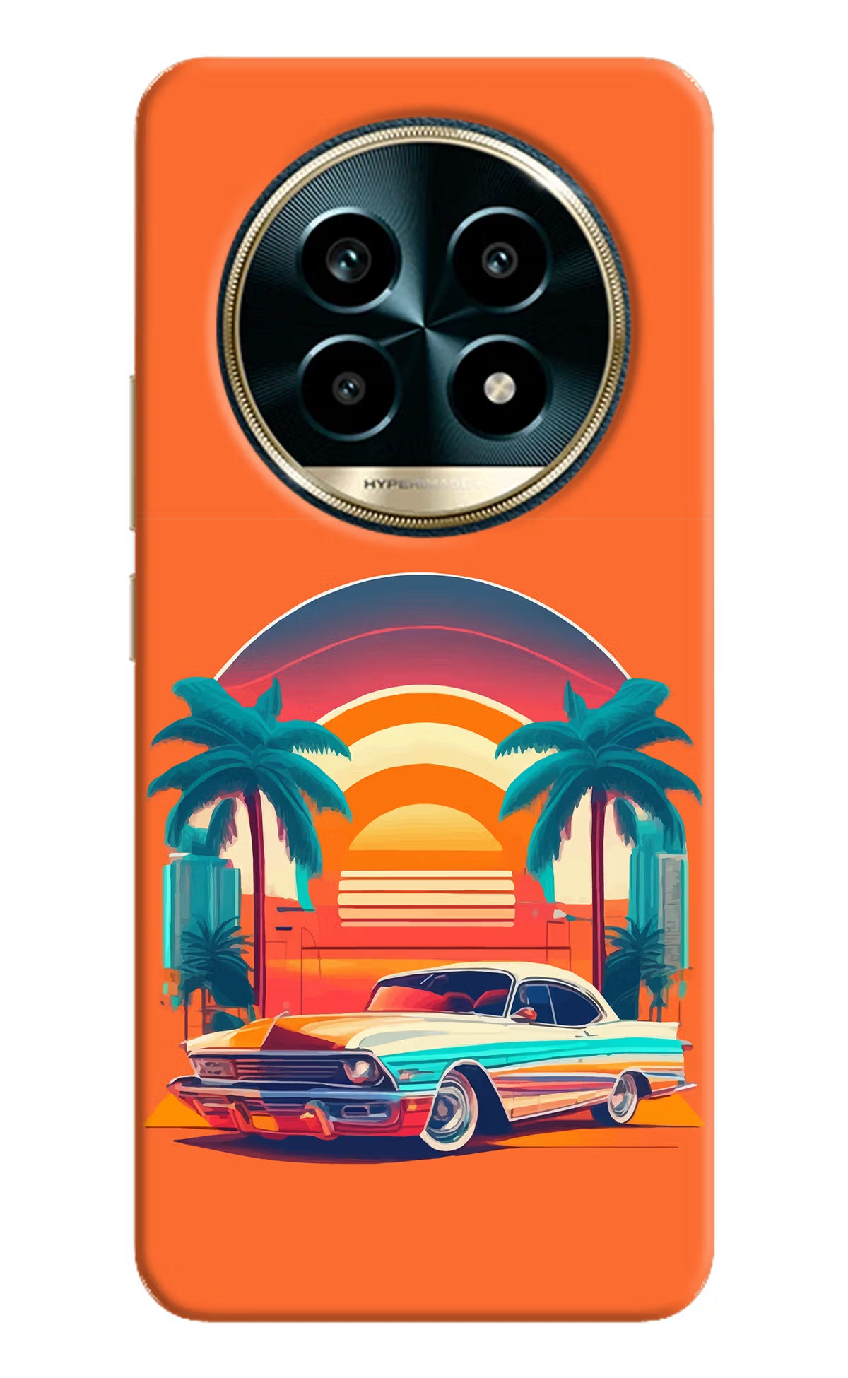 Palm Drive 80s Realme 13 Pro 5G Hard Case Back Cover by Casekaro