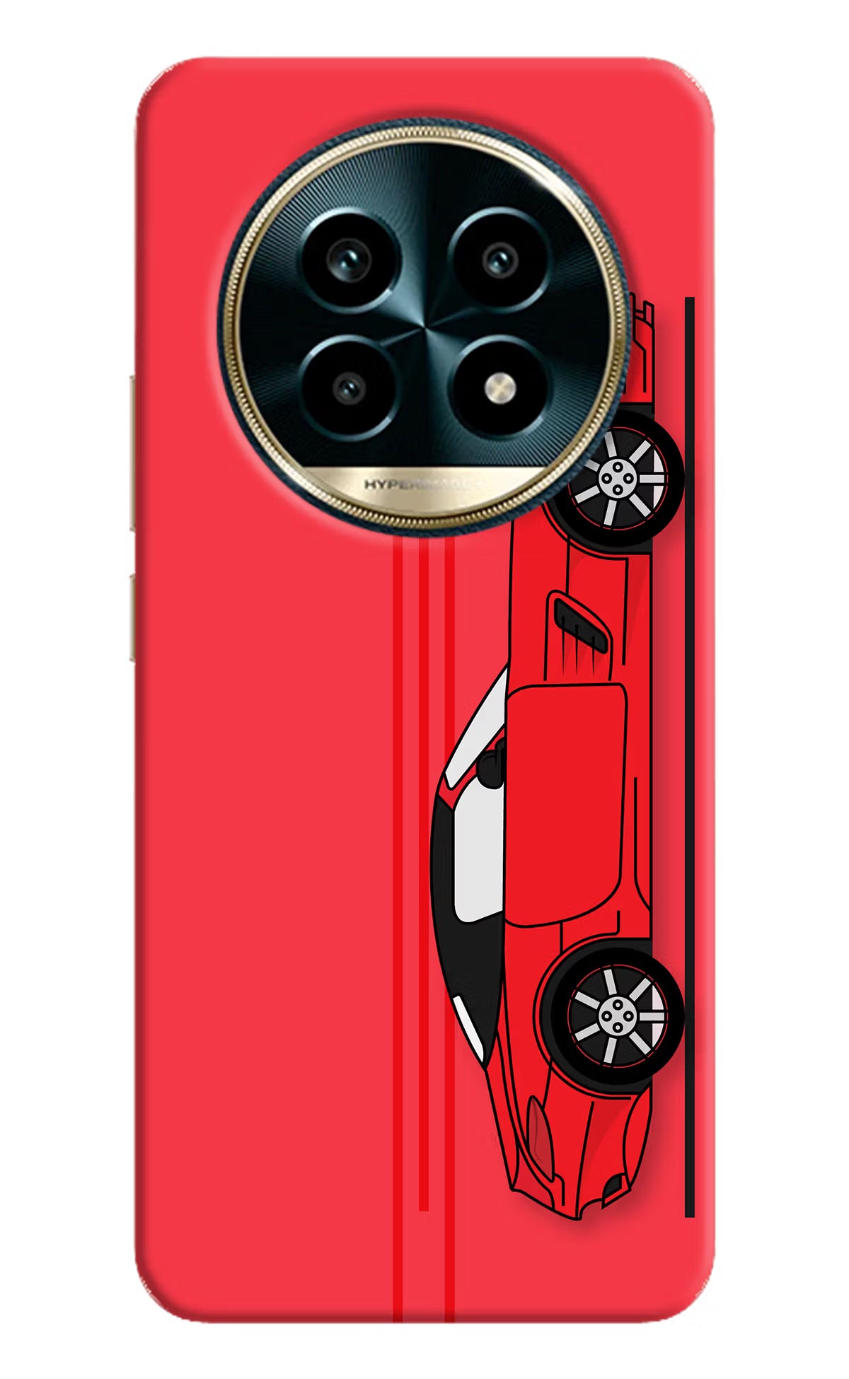 Red Velocity Realme 13 Pro 5G Hard Case Back Cover by Casekaro