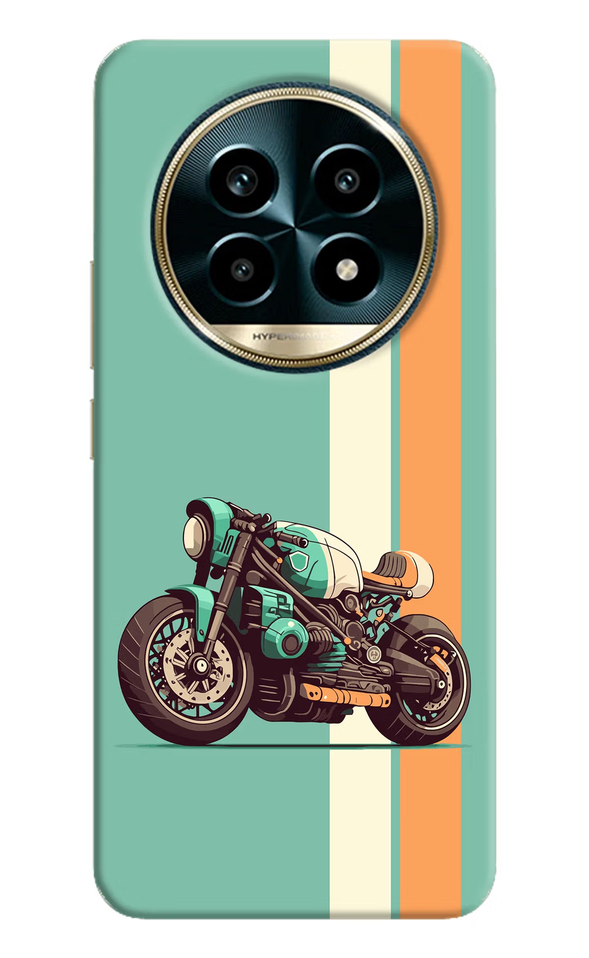 Striped Moto Drift Realme 13 Pro 5G Hard Case Back Cover by Casekaro