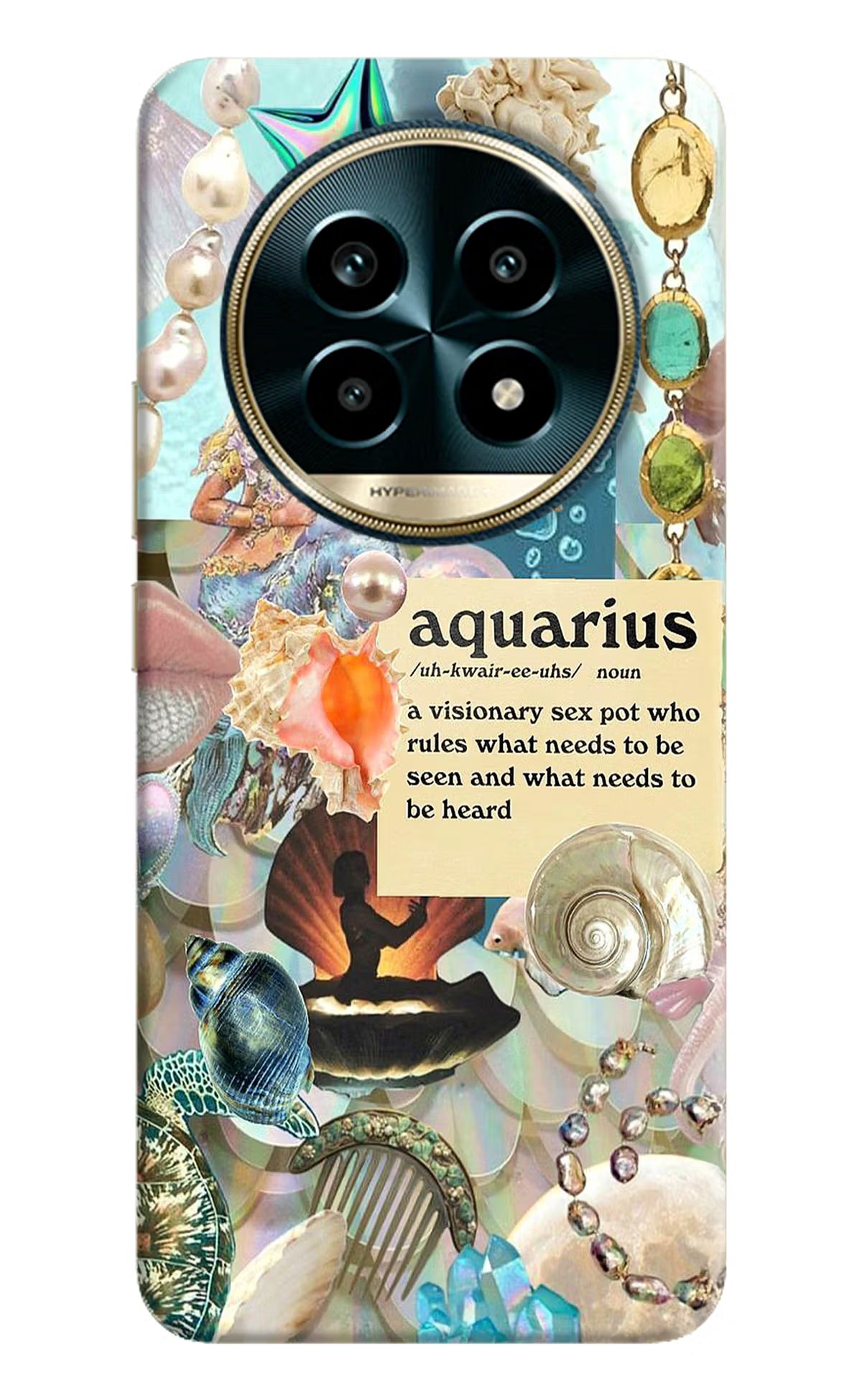 Aquarius Zodiac Realme 13 Pro 5G Hard Case Back Cover by Casekaro