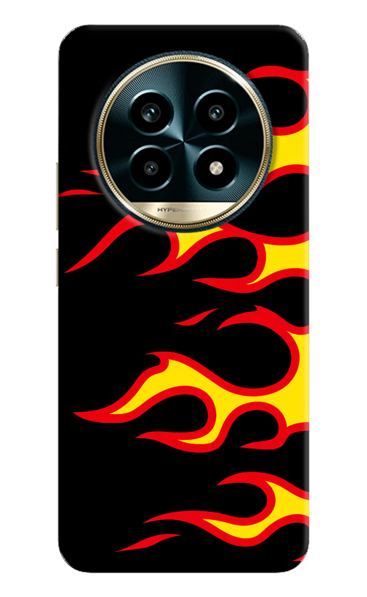 Side Sweep Flames Realme 13 Pro 5G Hard Case Back Cover by Casekaro