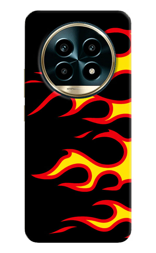 Side Sweep Flames Realme 13 Pro 5G Hard Case Back Cover by Casekaro