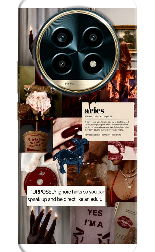 Zodiac Aries Realme 13 Pro 5G Hard Case Back Cover by Casekaro