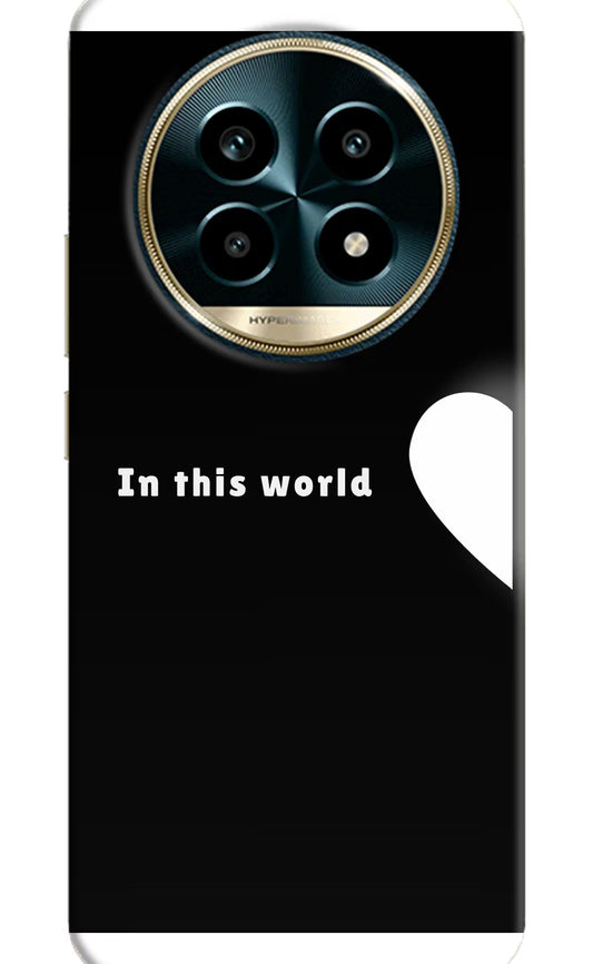 This World Realme 13 Pro 5G Hard Case Back Cover by Casekaro