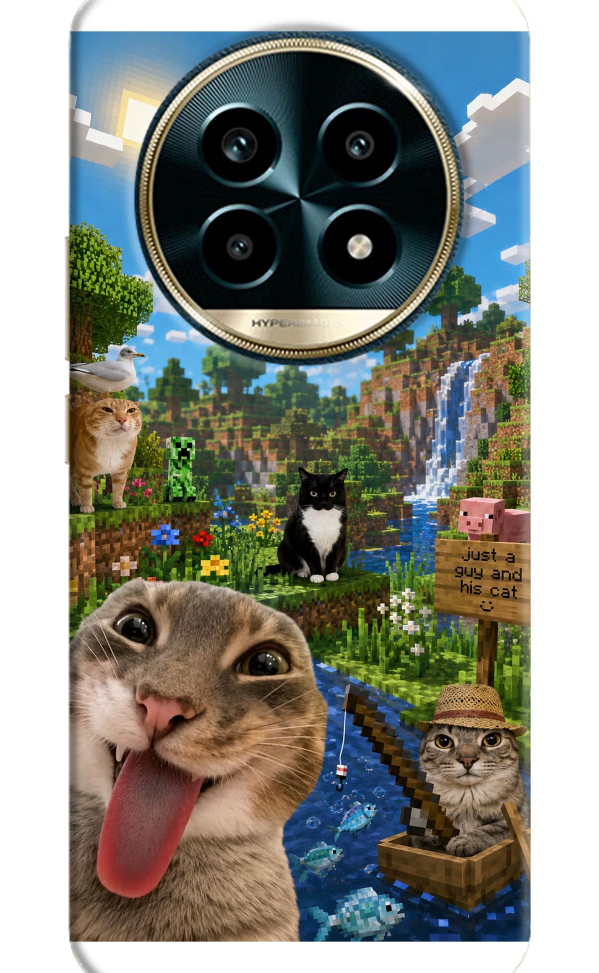 Minecraft Cat Chaos Realme 13 Pro 5G Back Cover