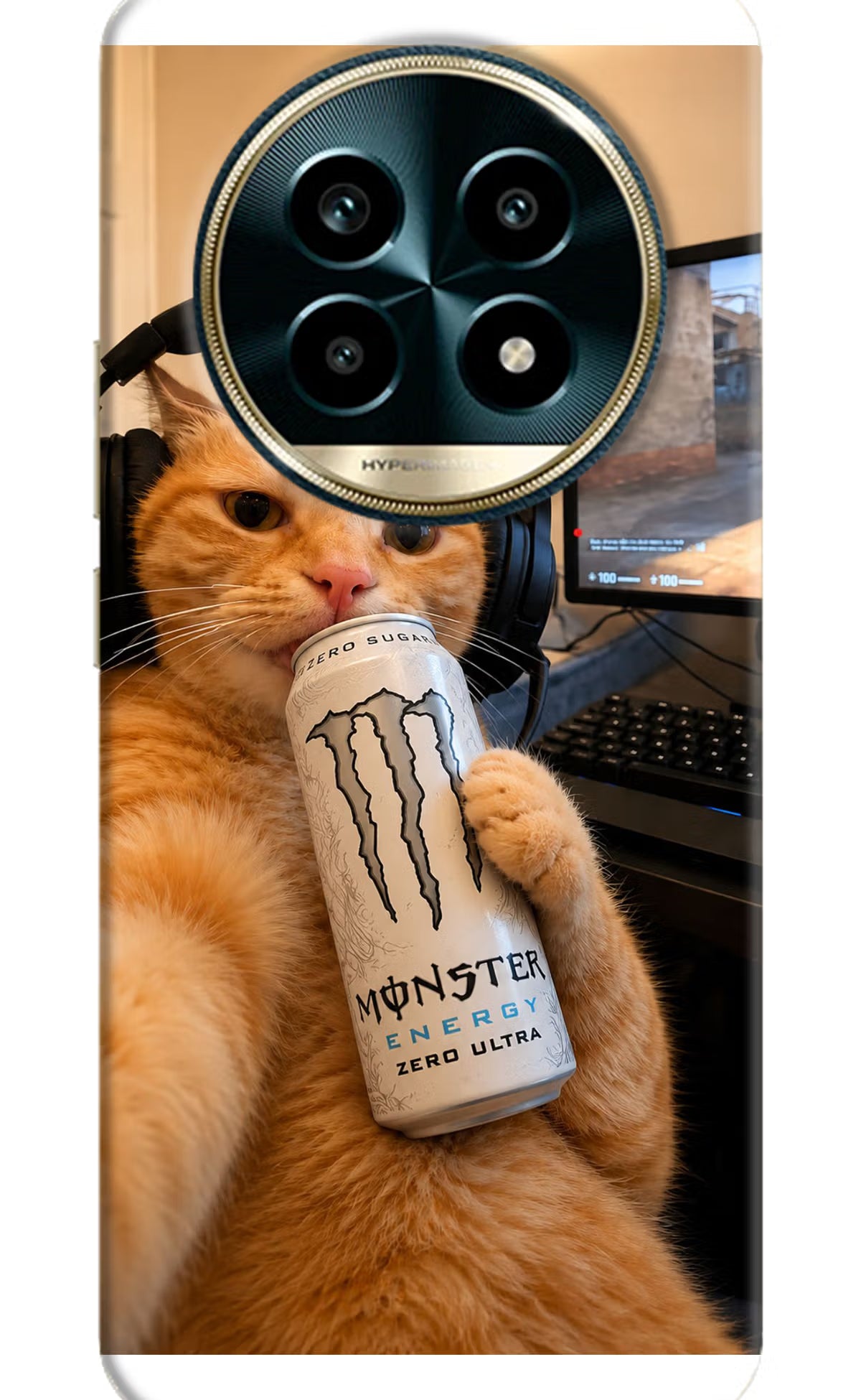 Gamer Cat Energy Realme 13 Pro 5G Back Cover