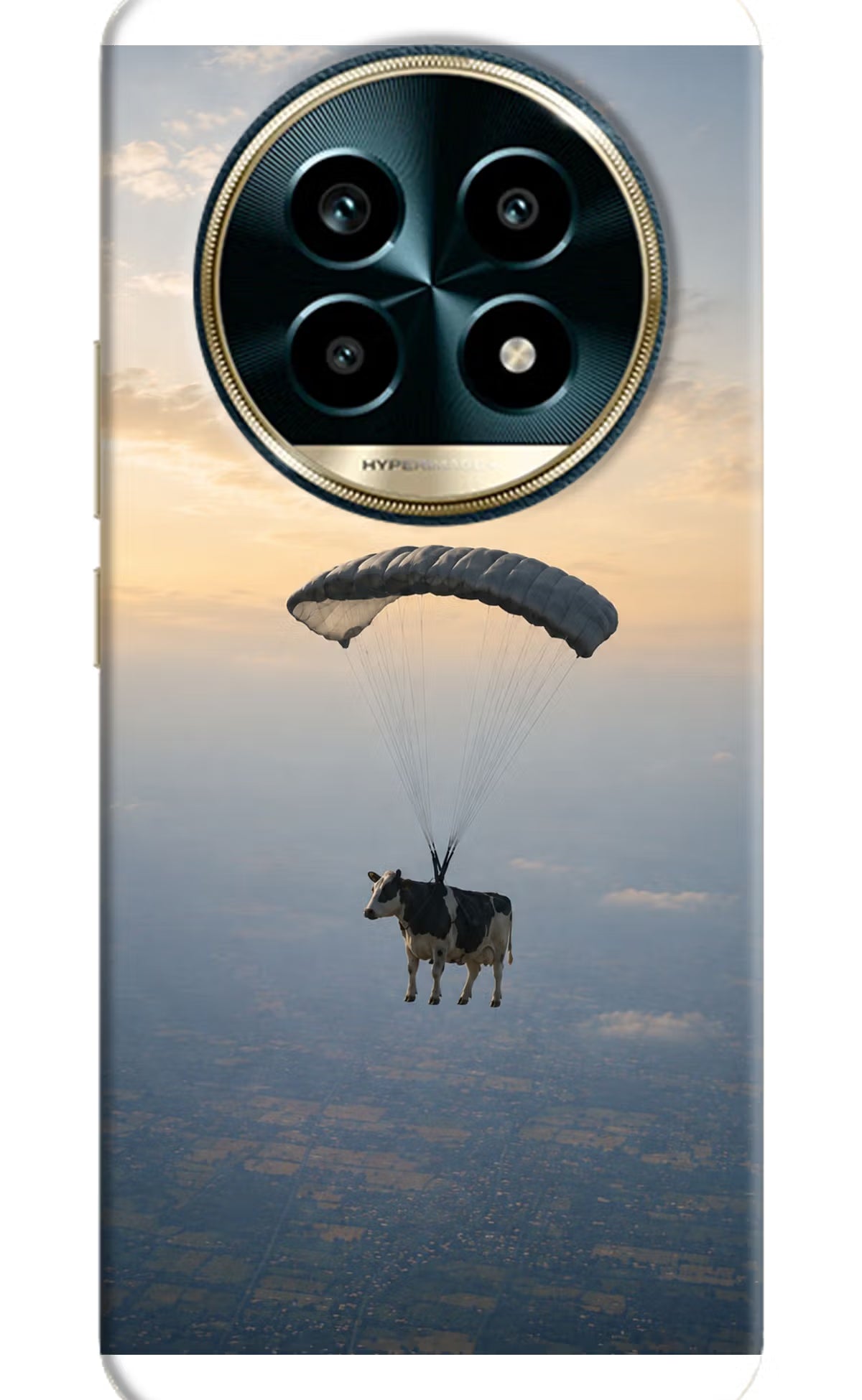 Skydiving Cow Realme 13 Pro 5G Back Cover
