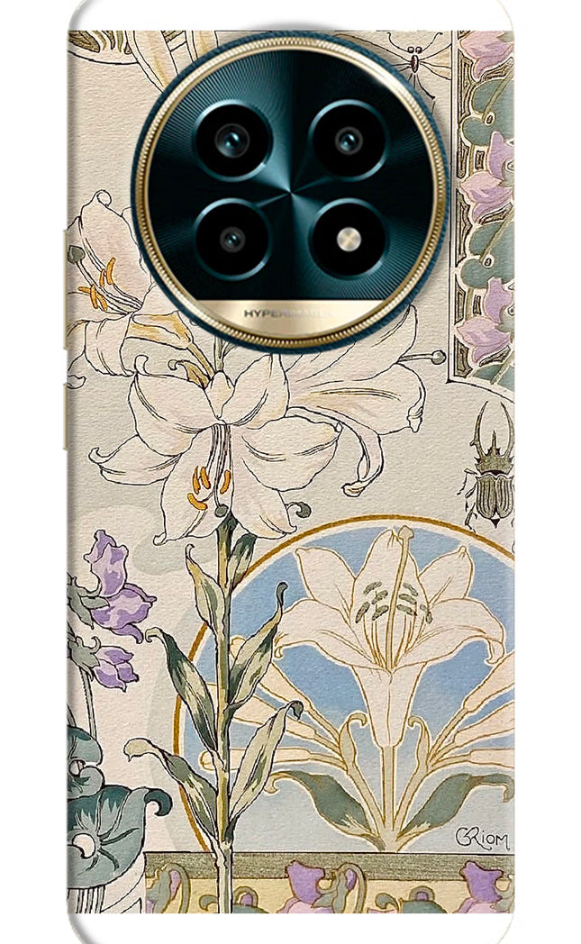 White Lily Realme 13 Pro 5G Hard Case Back Cover by Casekaro